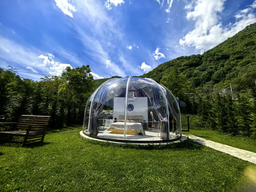 Galaxy, Moon and Star transparent dome at Zen Relaxing Village