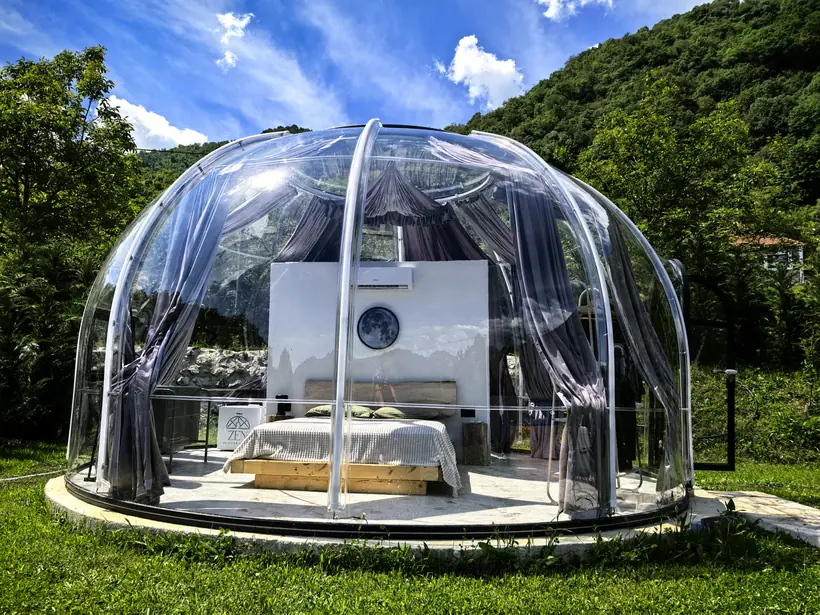 Galaxy, Moon and Star transparent dome at Zen Relaxing Village