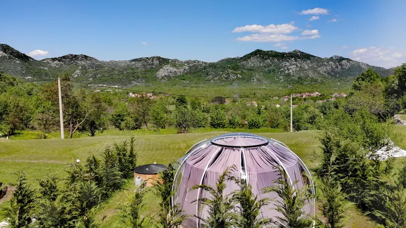 Galaxy, Moon and Star transparent dome at Zen Relaxing Village