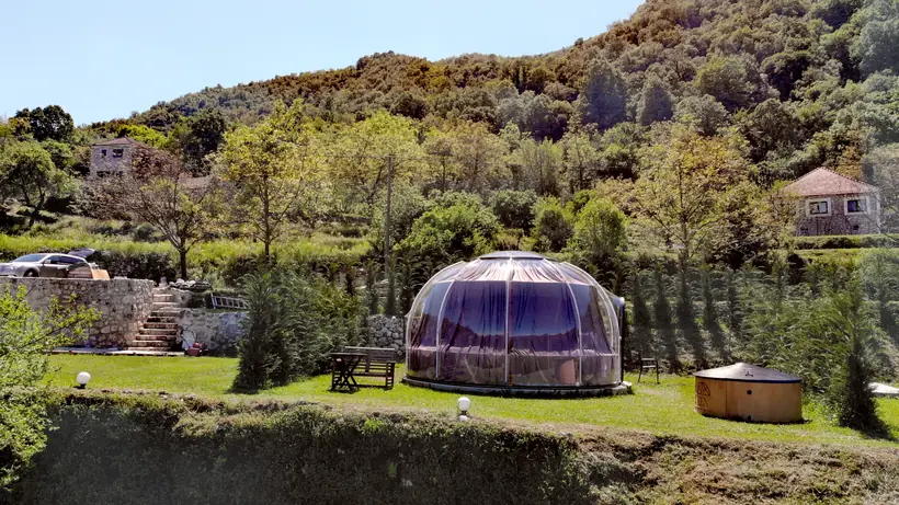 Galaxy, Moon and Star transparent dome at Zen Relaxing Village