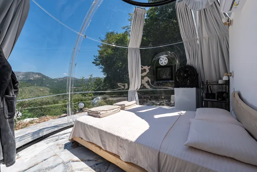 Transparent Sky Dome with mountain views at Zen Relaxing Village