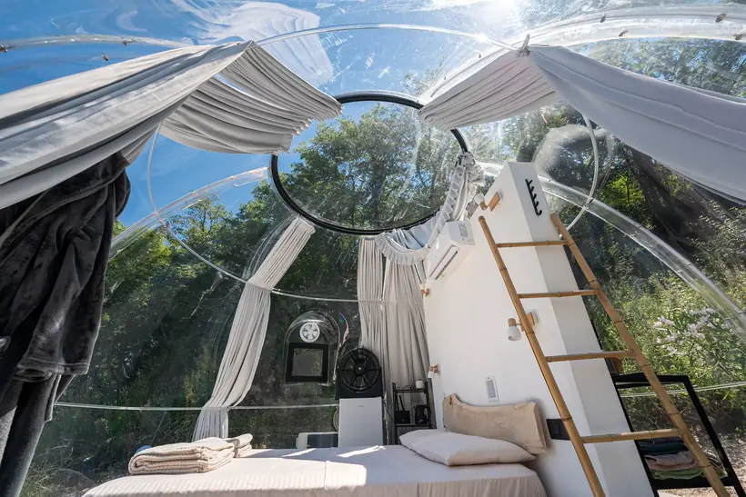 Transparent Sky Dome with mountain views at Zen Relaxing Village