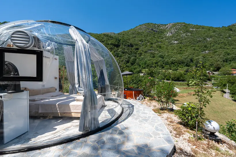 Transparent Sky Dome with mountain views at Zen Relaxing Village