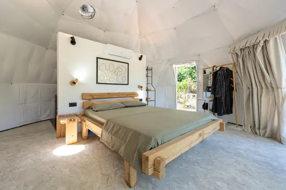 Glamping dome with private jacuzzi and panoramic mountain views at Zen Relaxing Village, Montenegro