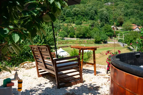 Transparent glamping dome at Zen Relaxing Village
