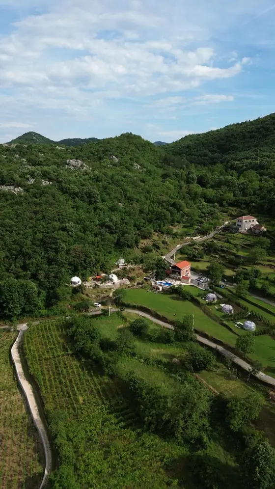 Glamping dome with private jacuzzi and panoramic mountain views at Zen Relaxing Village, Montenegro